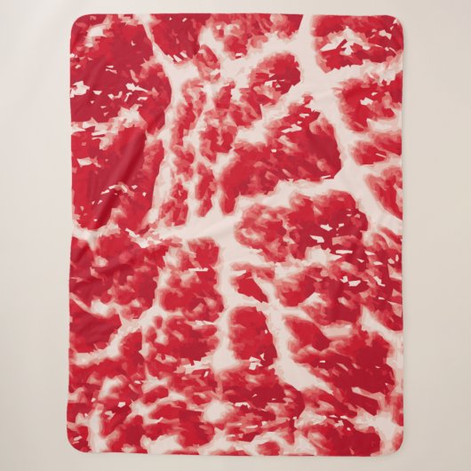 Wagyu Rundvlees Pluche Dekbed Sherpa Deken (Voorkant)