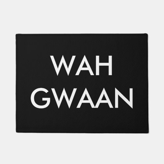 WAH GWAAN DEURMAT (Voorkant)