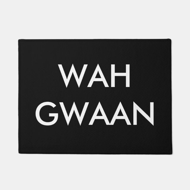 WAH GWAAN DEURMAT (Voorkant)