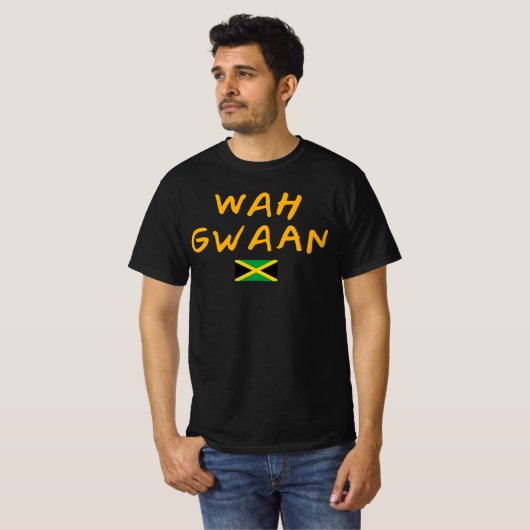 Wah Gwaan G00d alleen Rasta Reggae Roots Jamai T-shirt (Voorkant volledig)