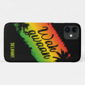 Wah Gwaan Jamaicaanse Rasta Patois Zwart Case-Mate iPhone Case (Achterkant (horizontaal))