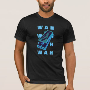 WAH WAH Guitar Pedal Blue Green stijl 2 T-shirt