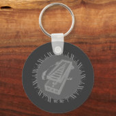 Wah Wah Pedal Gray Sleutelhanger (Voorkant)