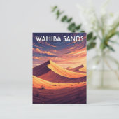 Wahiba Sands Oman Reizen Briefkaart (Staand voorkant)