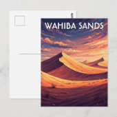 Wahiba Sands Oman Reizen Briefkaart (Voorkant / Achterkant)