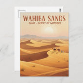 Wahiba Sands Oman Travel Briefkaart (Voorkant / Achterkant)
