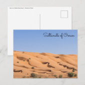 Wahiba Sands woestijn - Oman Briefkaart (Voorkant / Achterkant)