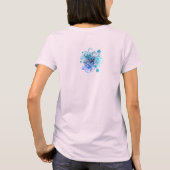 Wahine Lace Hawaïaanse Orchidee T-shirt (Achterkant)