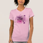 Wahine Lace Hawaïaanse Orchidee T - shirts (Voorkant)