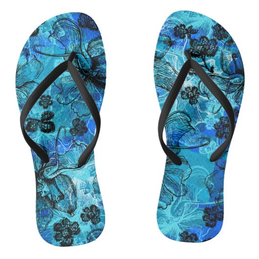 Wahine Lace Hawaïaanse Orchidee Teenslippers (Voetbed)