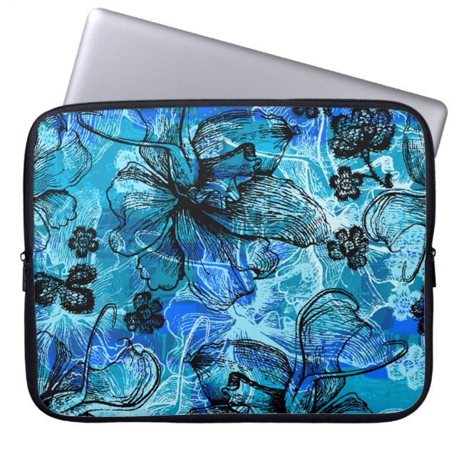 Wahine Lace Hawaiian Neopree Wetsuit Laptop Sleeve (Voorkant)