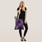 Wahine Lace Hawaiian Orchid Beach Tote Bag (Op model)