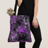 Wahine Lace Hawaiian Orchid Beach Tote Bag (Dichtbij)