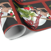 Wahine Mele Kalikimaka - kerstpapier 6 Cadeaupapier (Rol Hoek)