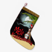 Wahine Pin-up Mele Kalikimaka Kerstmis Stocking L Kleine Kerstsok (Voorkant (Hangend))