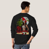 Wahine Pin-up Mele Kalikimaka Kerstmis T-Shirt (Achterkant volledig)