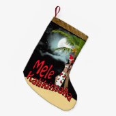 Wahine Pin-up Mele Kalikimaka kerststop b Kleine Kerstsok (Voorkant (Hangend))
