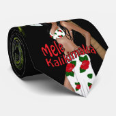 Wahine Pinup Mele Kalikimaka - KerstStropdas 3 Stropdas (Opgerold)