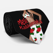 Wahine Pinup Mele Kalikimaka - Stropdas voor kerst (Opgerold)