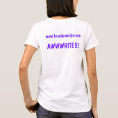 WAHINE - TEAM AWSCHRIFE - MANO - WHITE T-SHIRT (Achterkant)