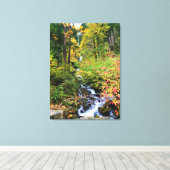 Wahkeena-Herfsten, Columbia River Gorge, Oregon Canvas Afdruk (Insitu (Houten vloer))