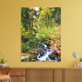 Wahkeena-Herfsten, Columbia River Gorge, Oregon Canvas Afdruk (Insitu (Woonkamer))