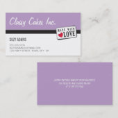 WAHM VISITEKAARTJES :: met liefde gemaakt 4 (Voorkant / Achterkant)