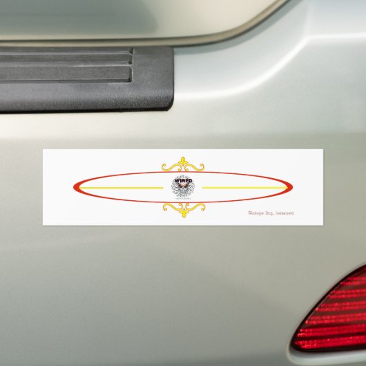 Wahnyo Style Surfboard Bumpersticker (Op auto)