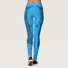 Wahoo Fish Pattern Leggings