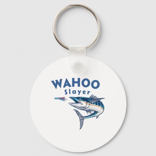 Wahoo Slayer Salt Water Fishing Wahoo  Sleutelhanger (Voorkant)