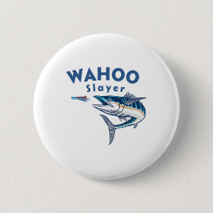 Wahoo Slayer Zoutwater Vissen Wahoo Ronde Button 5,7 Cm