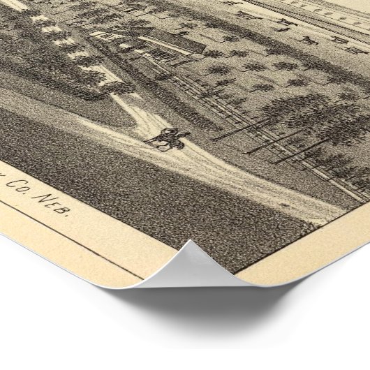 Wahoo Valley Boerderij, Nebraska Poster (Hoek)