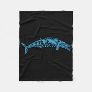 Wahoo vissen Inheemse Hawaiian - Hawaiiaanse Stam Fleece Deken