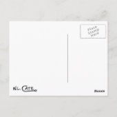 Wahoo  zwarte en witte Briefkaarten (Achterkant)