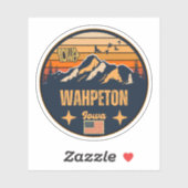 Wahpeton, Iowa Sticker (Vel)