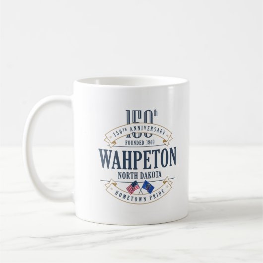Wahpeton, North Dakota, 150th Anniv. KoffieMok (Links)