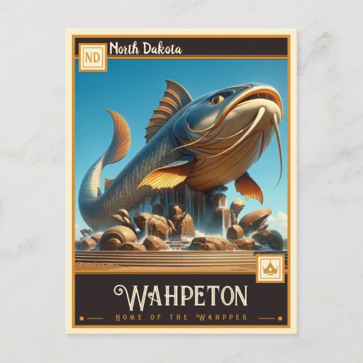 Wahpeton, North Dakota |  Briefkaart (Voorkant)