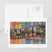 Wahpeton, North Dakota - Grote letterscènes Briefkaart (Voorkant / Achterkant)