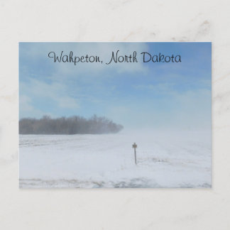 Wahpeton, North Dakota Sneeuw Briefkaart