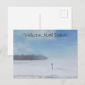 Wahpeton, North Dakota Sneeuw Briefkaart (Voorkant / Achterkant)