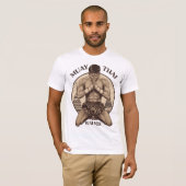  Wai Kru T-shirt | Retro Muay Thai Art Deco (Voorkant volledig)