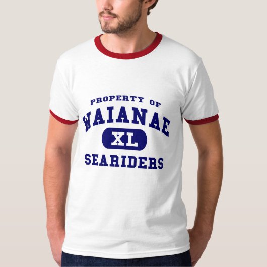Waianae Seariders Ringer T-shirt (Voorkant)