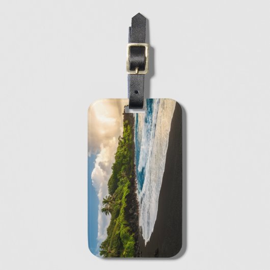 Waianapanapa Beach Bagagelabel (Voorkant (verticaal))