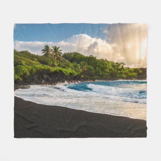 Waianapanapa Beach Fleece Deken (Voorkant (Horizontaal))