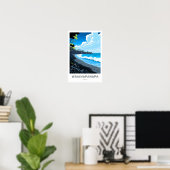 Waianapanapa Hawaii Reisprint Poster (Thuiskantoor)