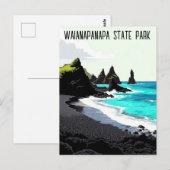 Waianapanapa State Park Maui Hawaii Travel Briefkaart (Voorkant / Achterkant)