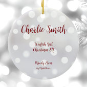 Waifish Meisje Kerst Elf Keramisch Ornament