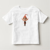 Waifish Meisje Kerst Elf Peuter T-shirt (Voorkant)