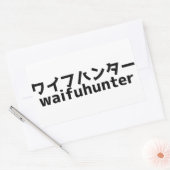 Waifu Hunter Rechthoekige Sticker (Envelop)