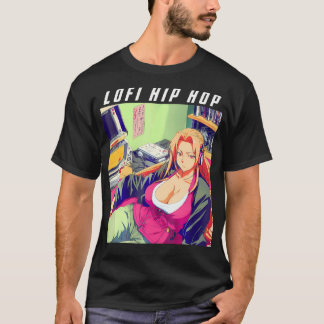 Waifu Manga Anime Meisje 90S Retro Lofi Hip Hop T-shirt